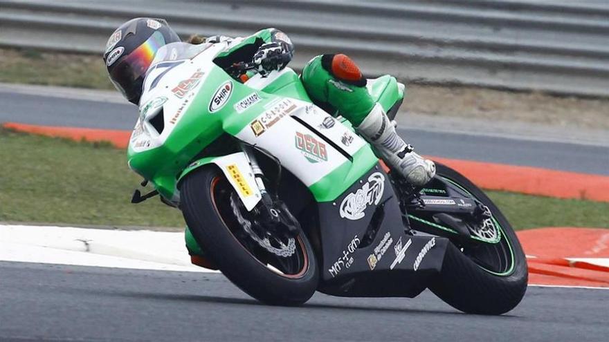 Andrea Sibaja, en el Mundial de Superbikes