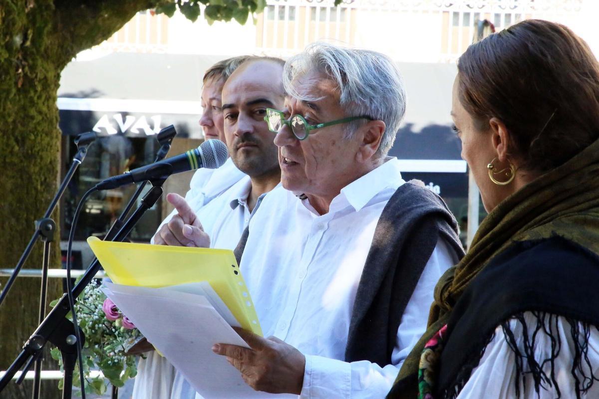 Fernando Franco fue el encargado de leer el pregón de la XXIX Feira dos Oficios Artesáns de Mondariz en 2017