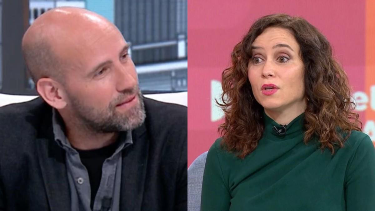 Isabel Díaz Ayuso contesta a Gonzalo Miró, en 'Espejo Público'.