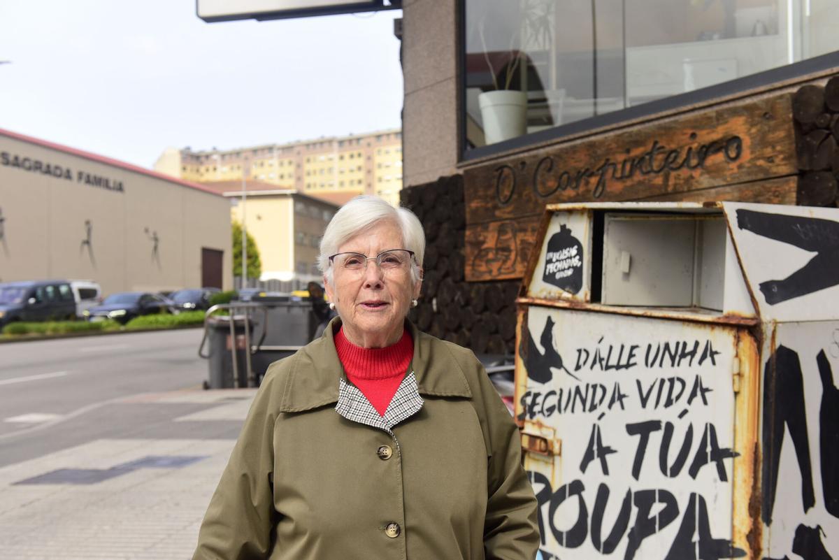 Mercedes Regueiro, vecina de la Sagrada Familia