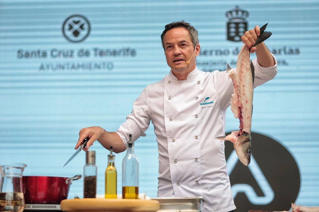 Demostración gastronómica del chef Javier Torres en la Feria Agrocanarias