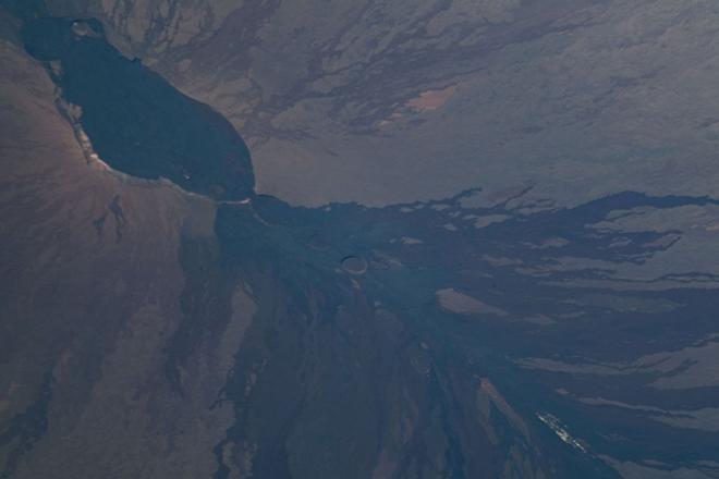 Mauna Loa desde la ISS