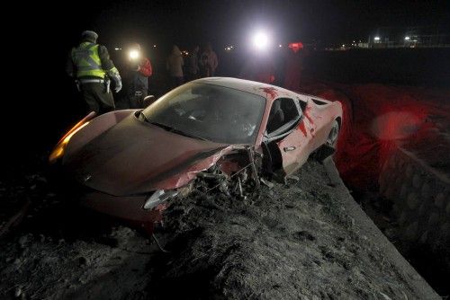 Accidente de Arturo Vidal con su Ferrari
