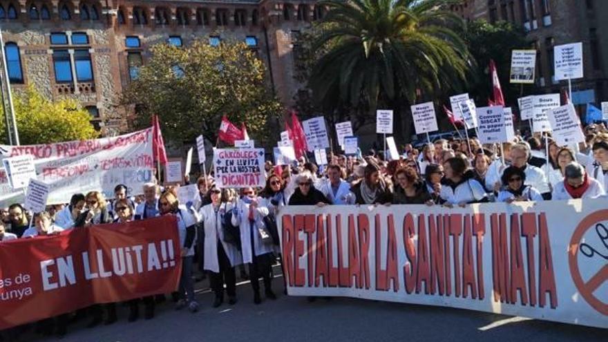 Protesta del sector sanitari el mes de novembre passat