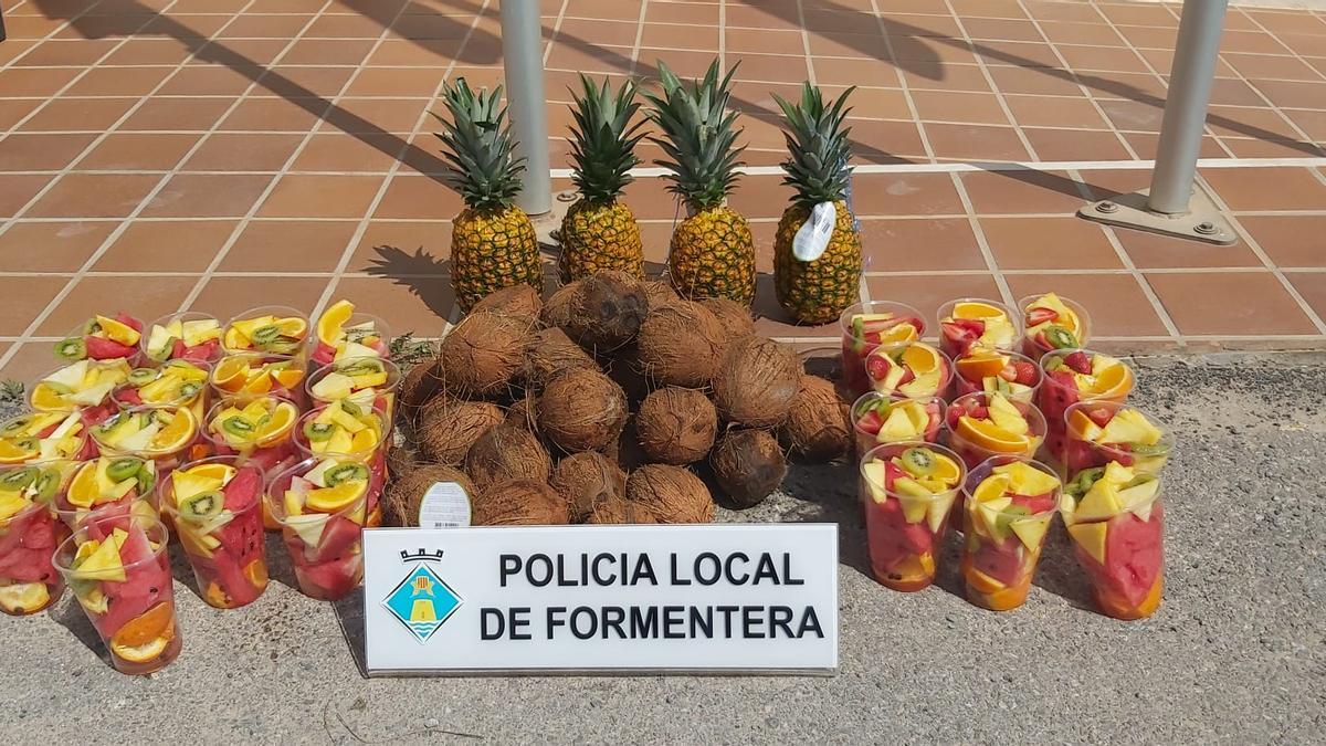 Fruta decomisada en Formentera