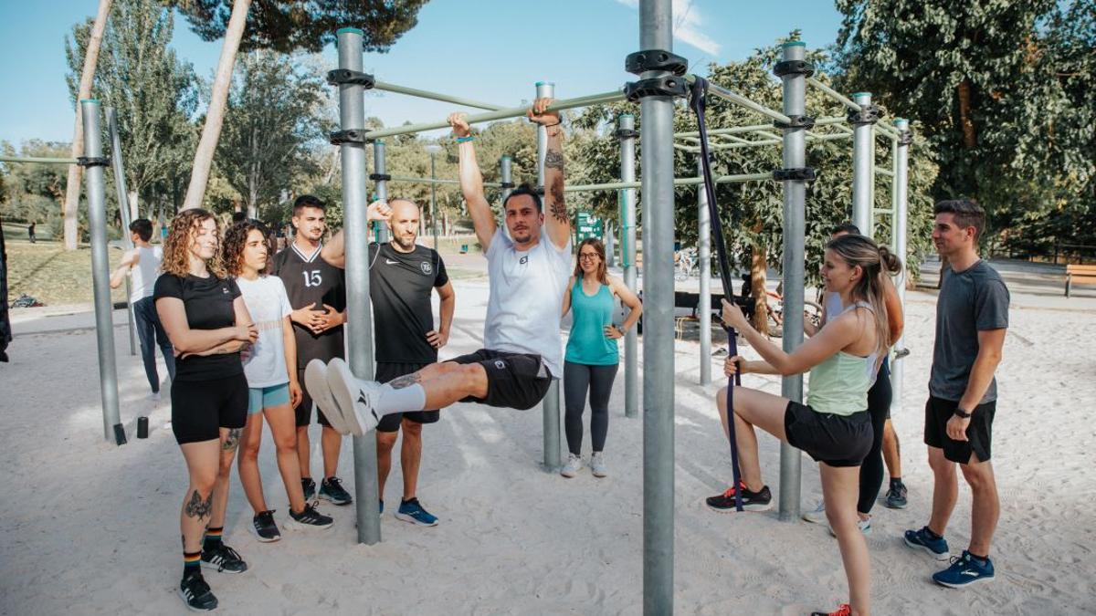 El Parque Grande de Zaragoza es uno de los puntos neurálgicos de la Calistenia .