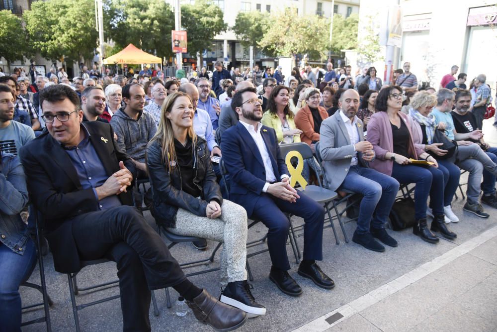 Pere Aragonès a Manresa en l'acte central d'ERC per al 26-M