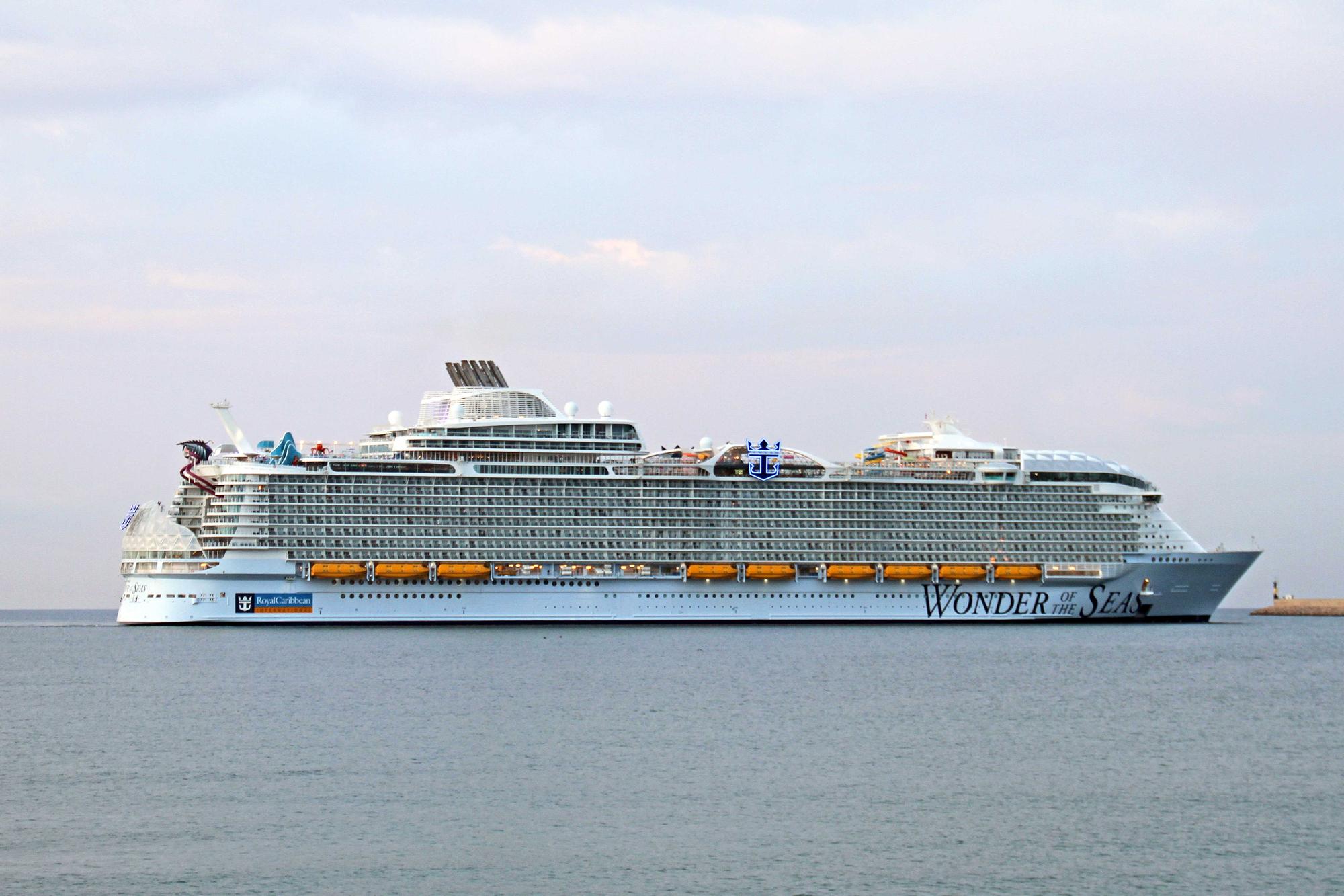 El 'Wonder of the Seas', el crucero más grande del mundo, ya está en Palma