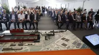 Arcelor inaugura las obras del nuevo horno de Gijón y ya negocia con el Gobierno la electrificación de la acería de Avilés