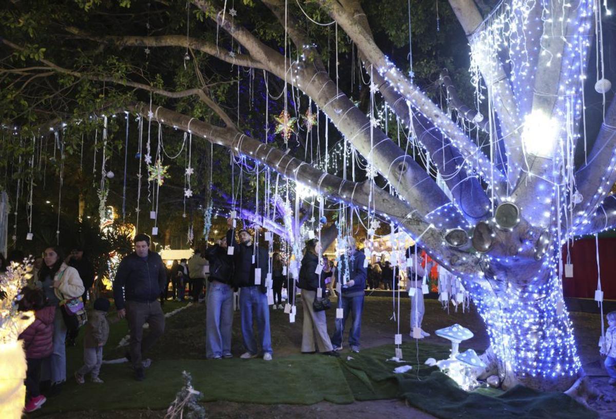 El Passeig de ses Fonts es el centro neurálgico de la Navidad en Sant Antoni. | J.A. RIERA