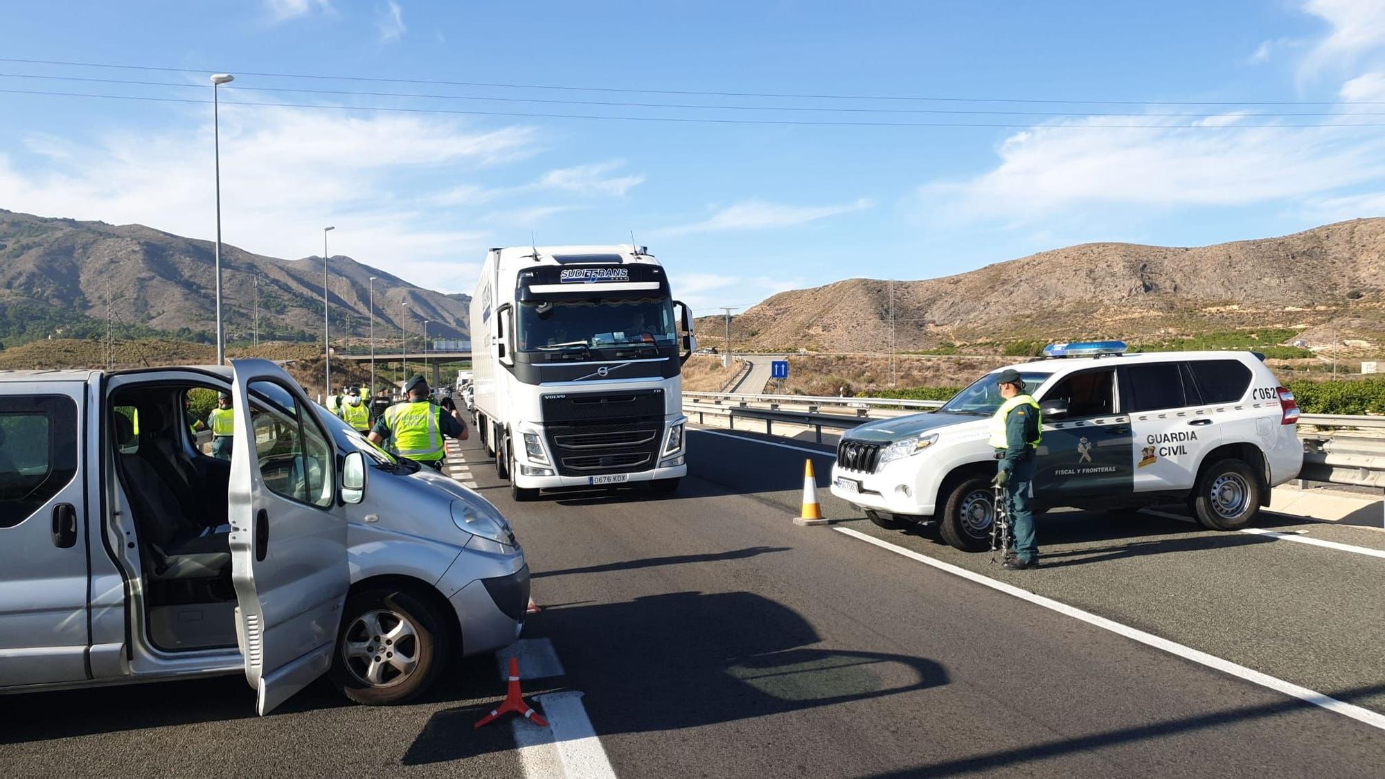 Controles en Orihuela por el confinamiento perimetral de la Comunidad