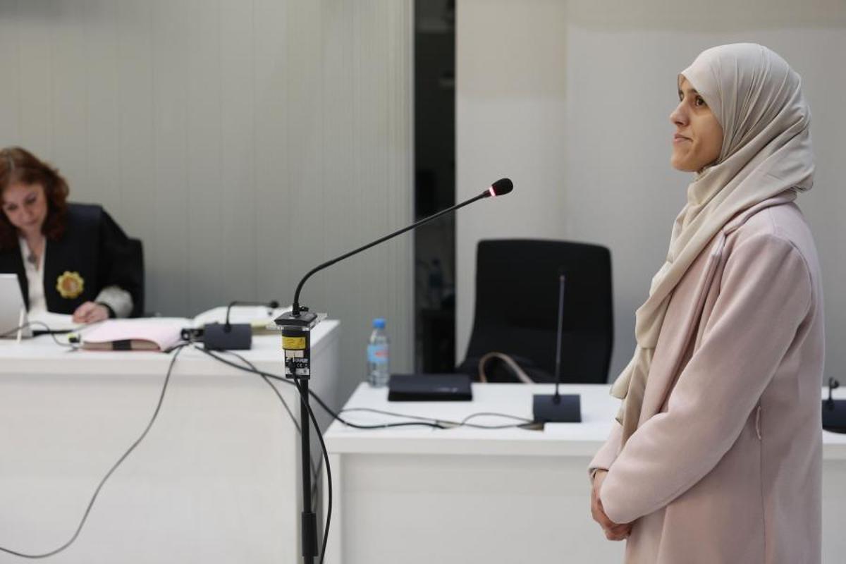 Trial in the National Court of a woman imprisoned for glorifying terrorism on social networks, last February.