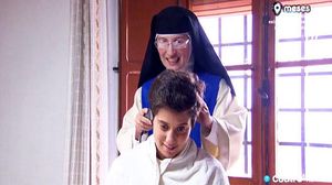 A l’aspirant Paloma li van rapar el cap a ’Quiero ser monja’, el ’reality’ de Cuatro.