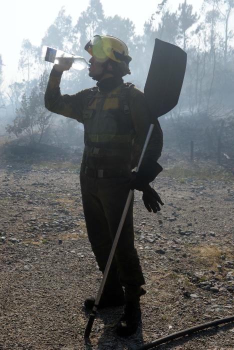 Incendios forestales en Vilagarcía y Catoira