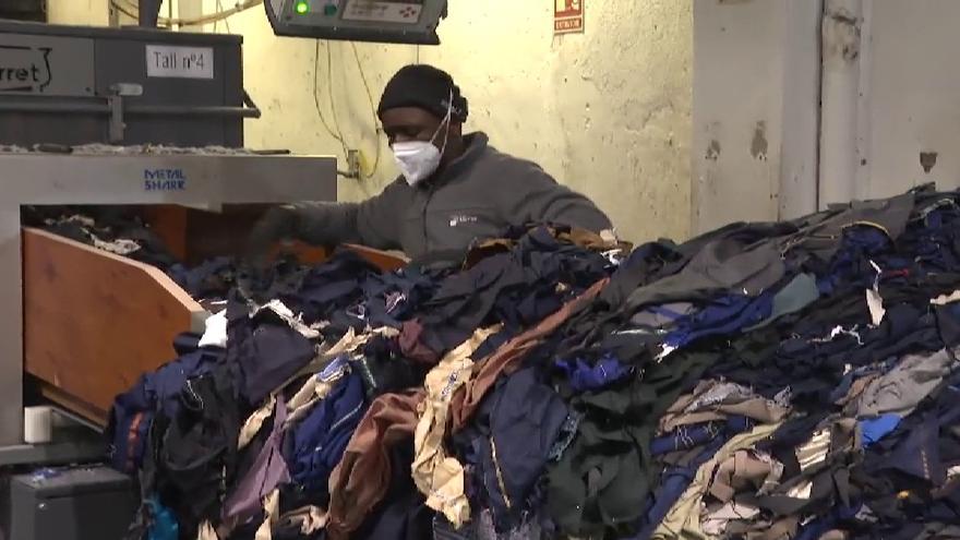 Sólo se recicla el 9% de la ropa de trabajo