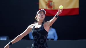 Paula Badosa, durante el partido de semifinales