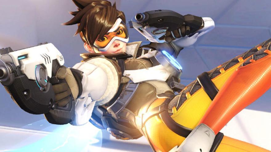 Una imagen de Tracer, heroína de &#039;Overwatch&#039;.