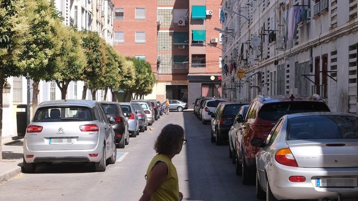 La calle del barrio de Las 300 de Elda donde se produjo el episodio de violencia de género.