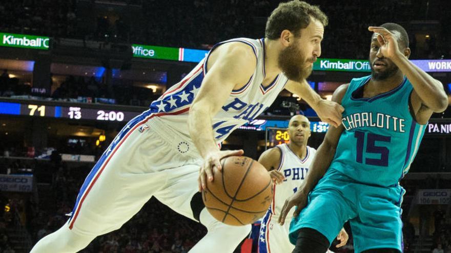 Sergio &quot;Chacho&quot; Rodríguez en un partido de la NBA.