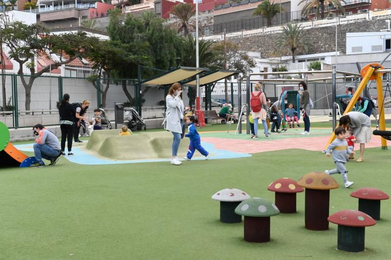 Parques infantiles de la ciudad tras su reapertura.