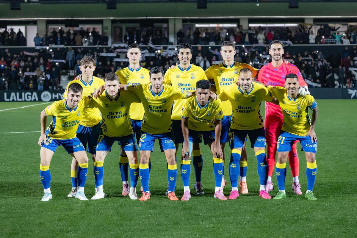 Once inicial de la UD Las Palmas ante el Ceuta