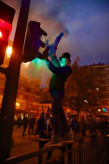 Derbi Real Oviedo - Sporting: Ambiente azul antes del partidazo de Asturias