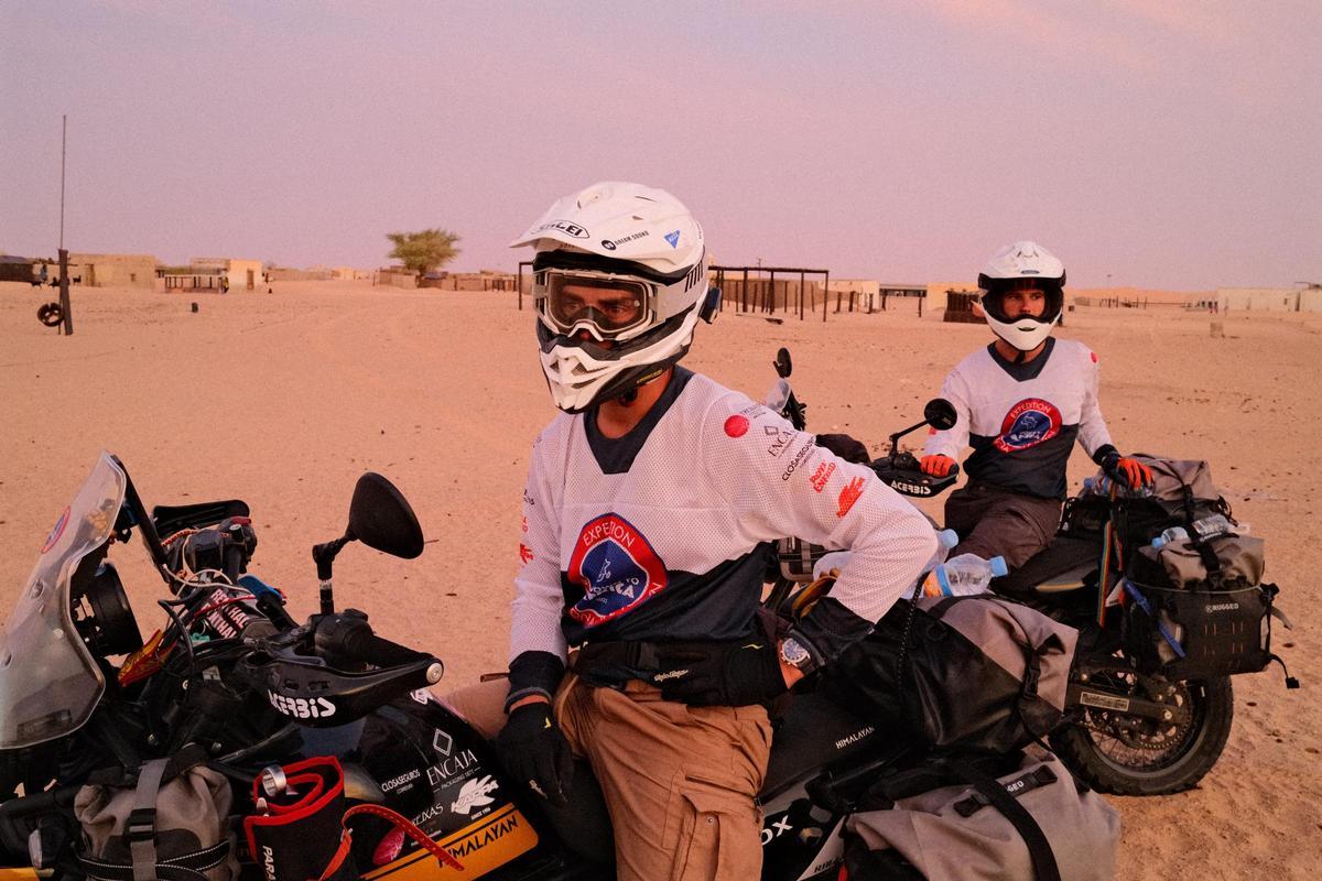 La elección de las motos no fue casual: tres Royal Enflield Himalayan 450