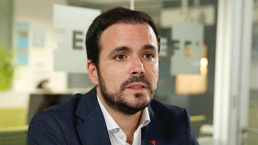 El coordinador federal de IU, Alberto Garzón.