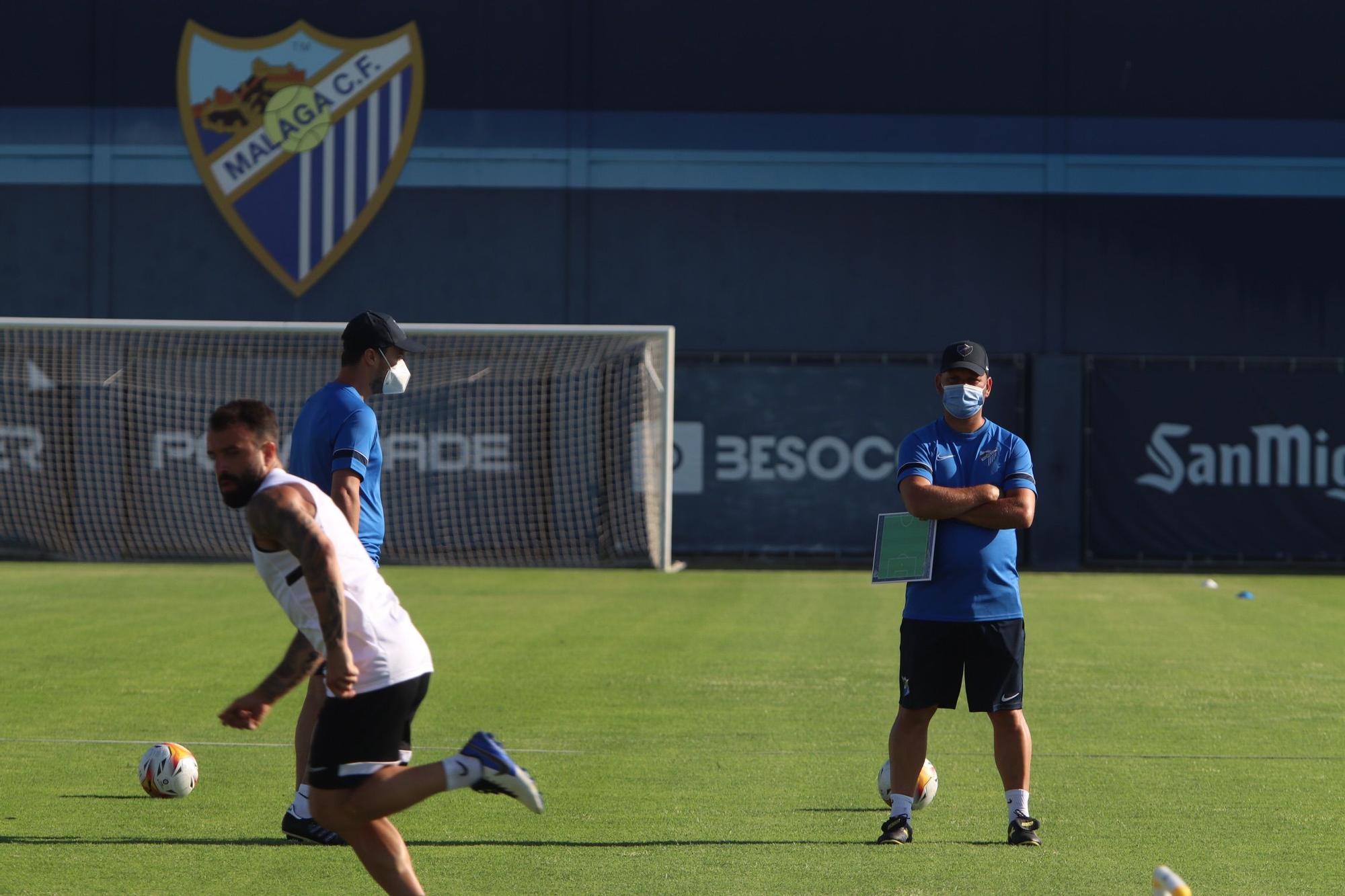 Primer entrenamiento del Málaga CF