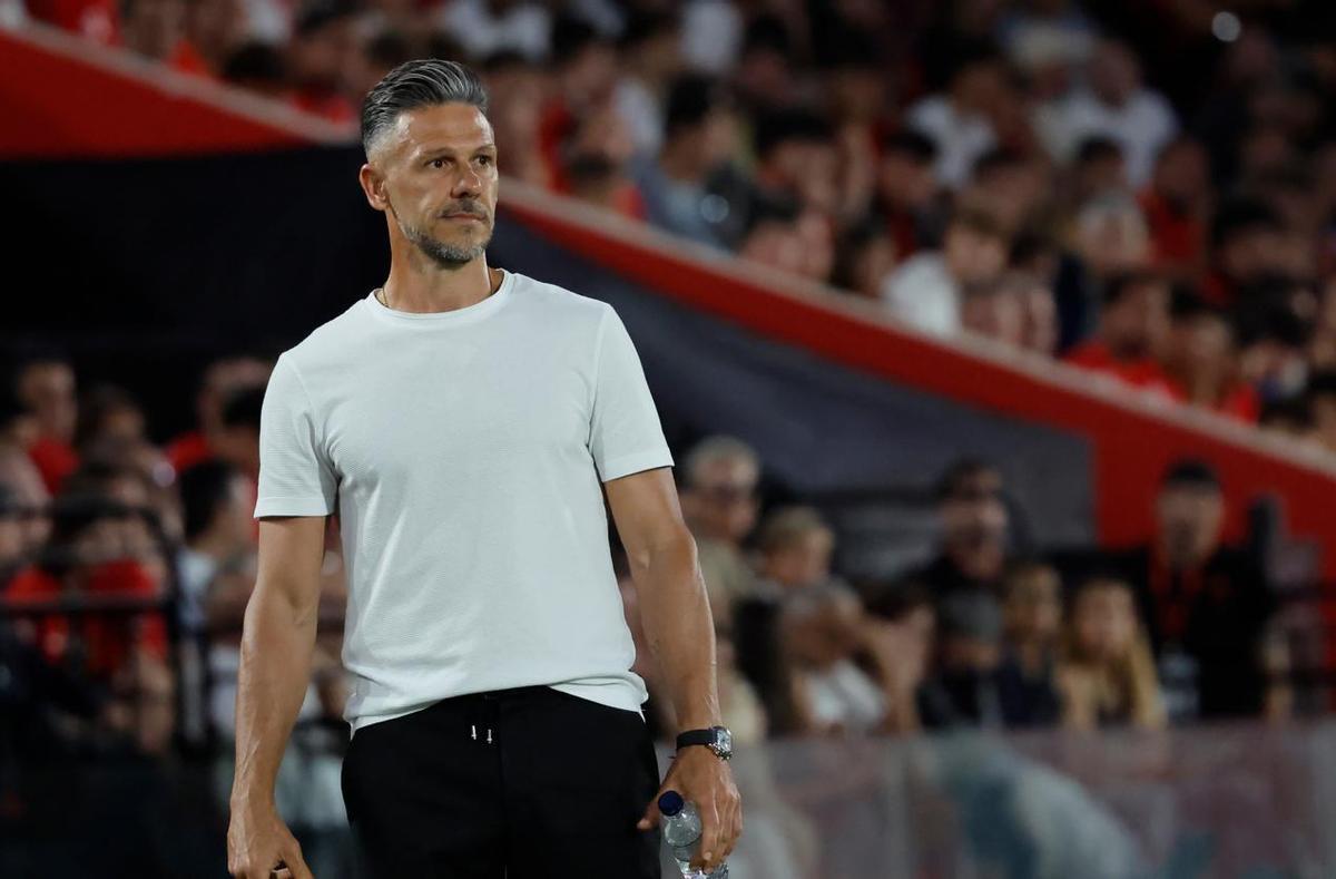Demichelis, durante el partido ante el Oviedo.