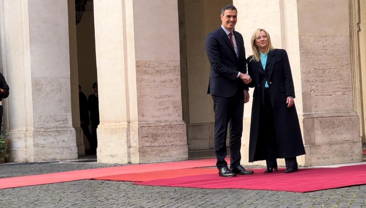 Sánchez evita el xoc polític en la seva reunió amb Meloni a Roma