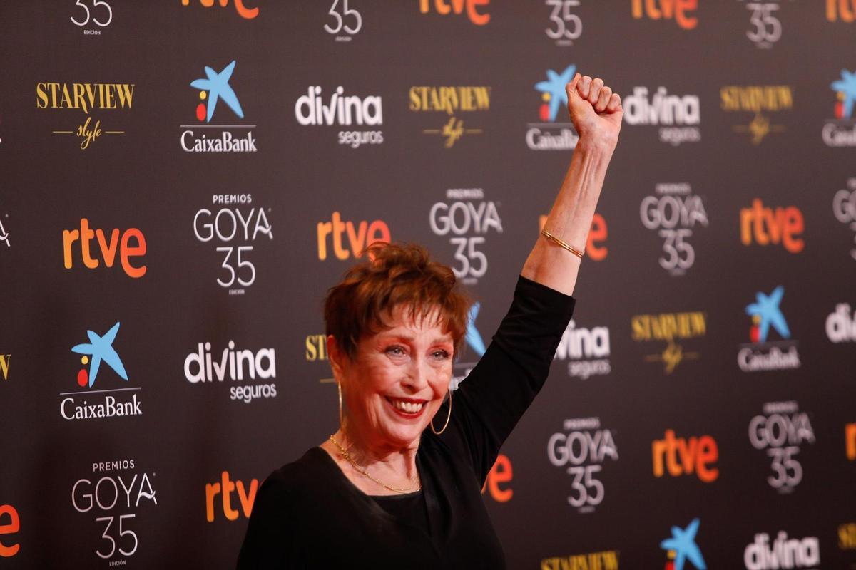 Verónica Forqué, en los últimos Premios Goya.