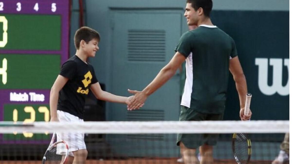 Carlos Alcaraz junto a su hermano Jaime.