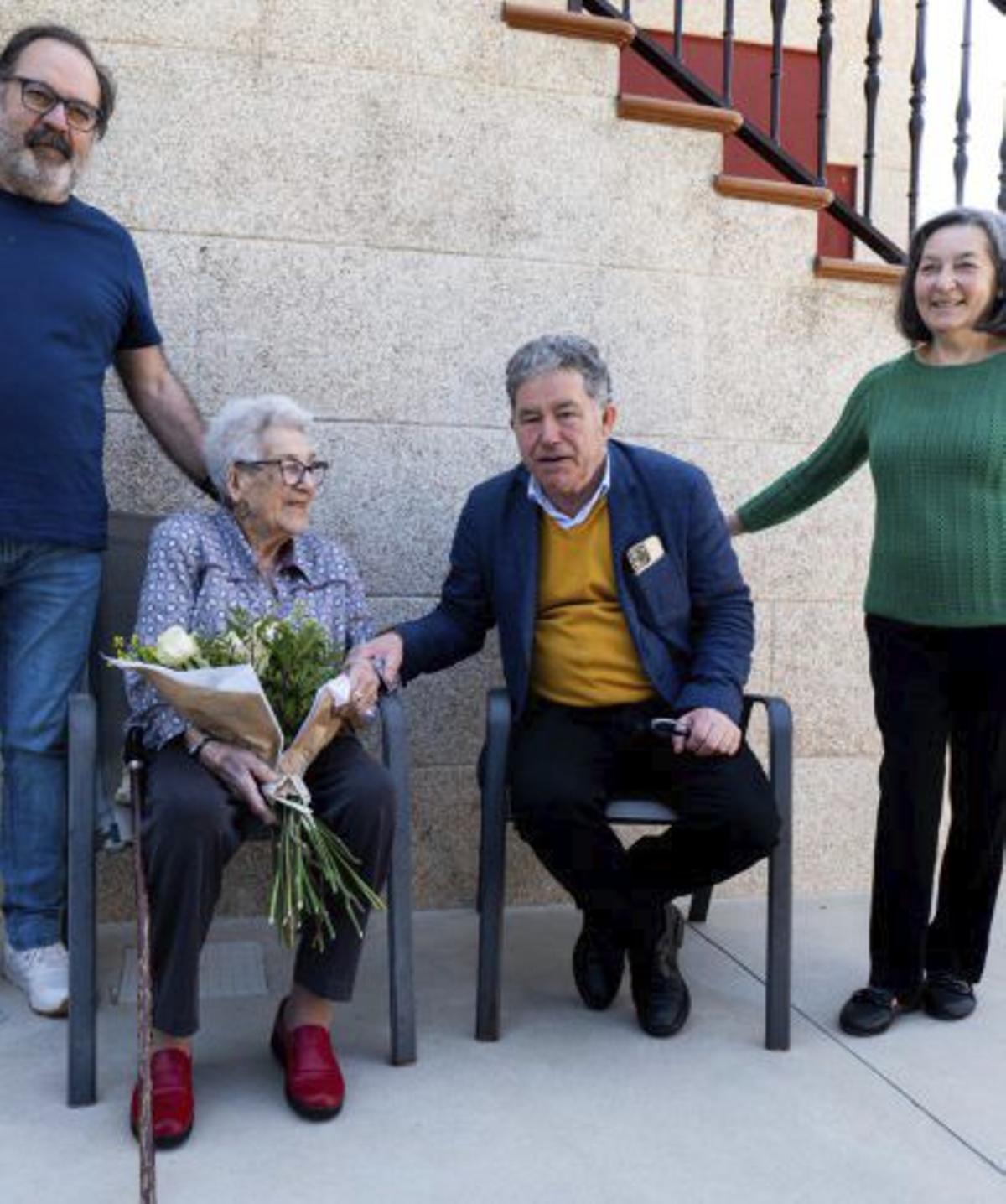 La centenaria, ayer. | FDV