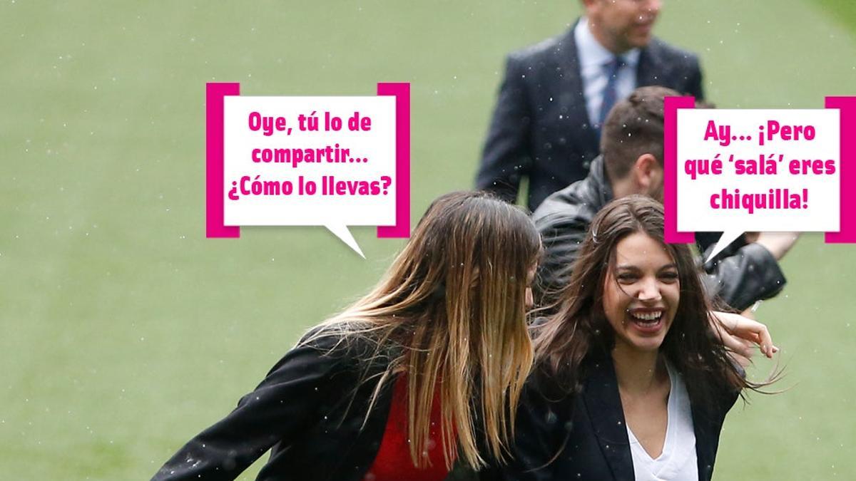 Mireya y Ana Guerra en el Bernabéu