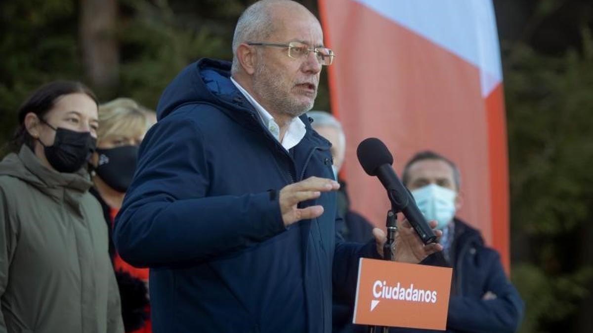 El candidato de Ciudadanos a la Junta de Castilla y León, Paco Igea, el pasado 25 de enero de 2022 en Soria.