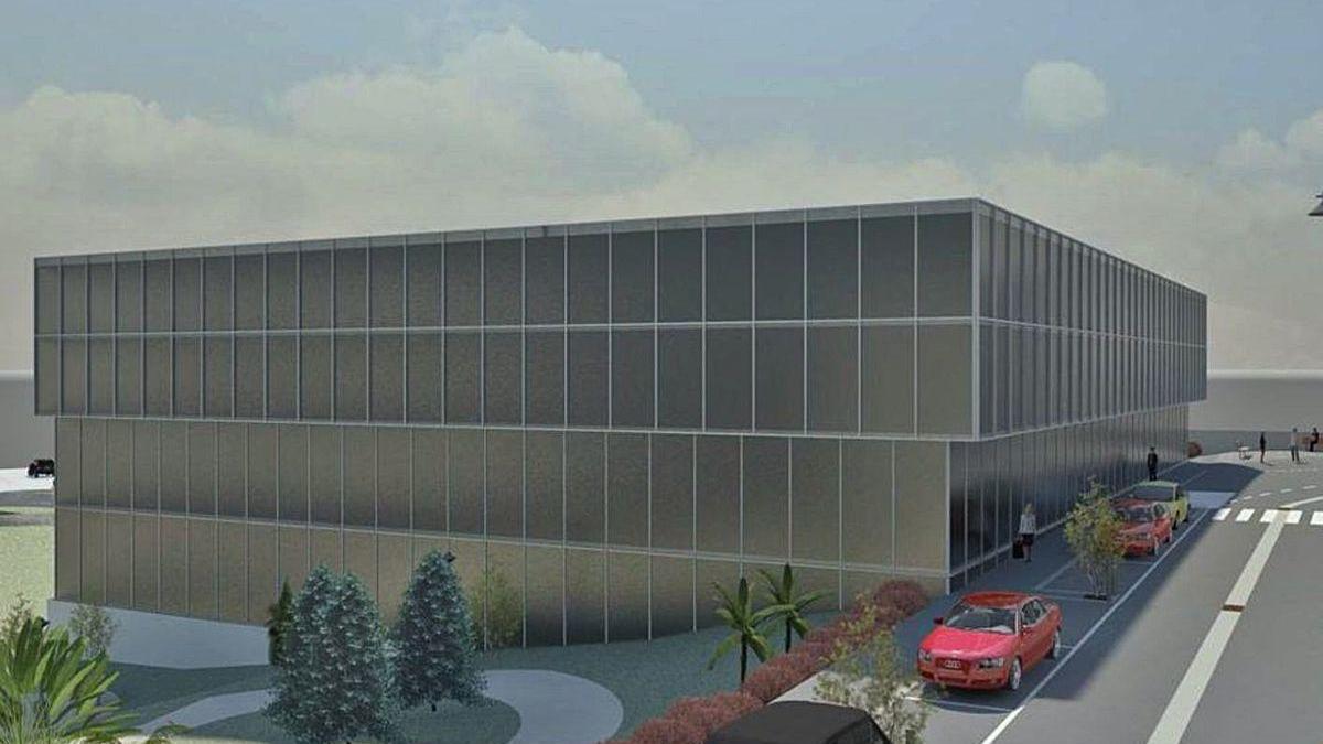 Recreación que elaboró el Concello de Moaña con el nuevo centro de salud en Sisalde.