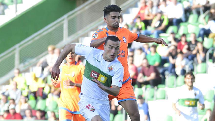 Karim Azamoum, durante el partido del pasado domingo frente al Rayo Majadahonda