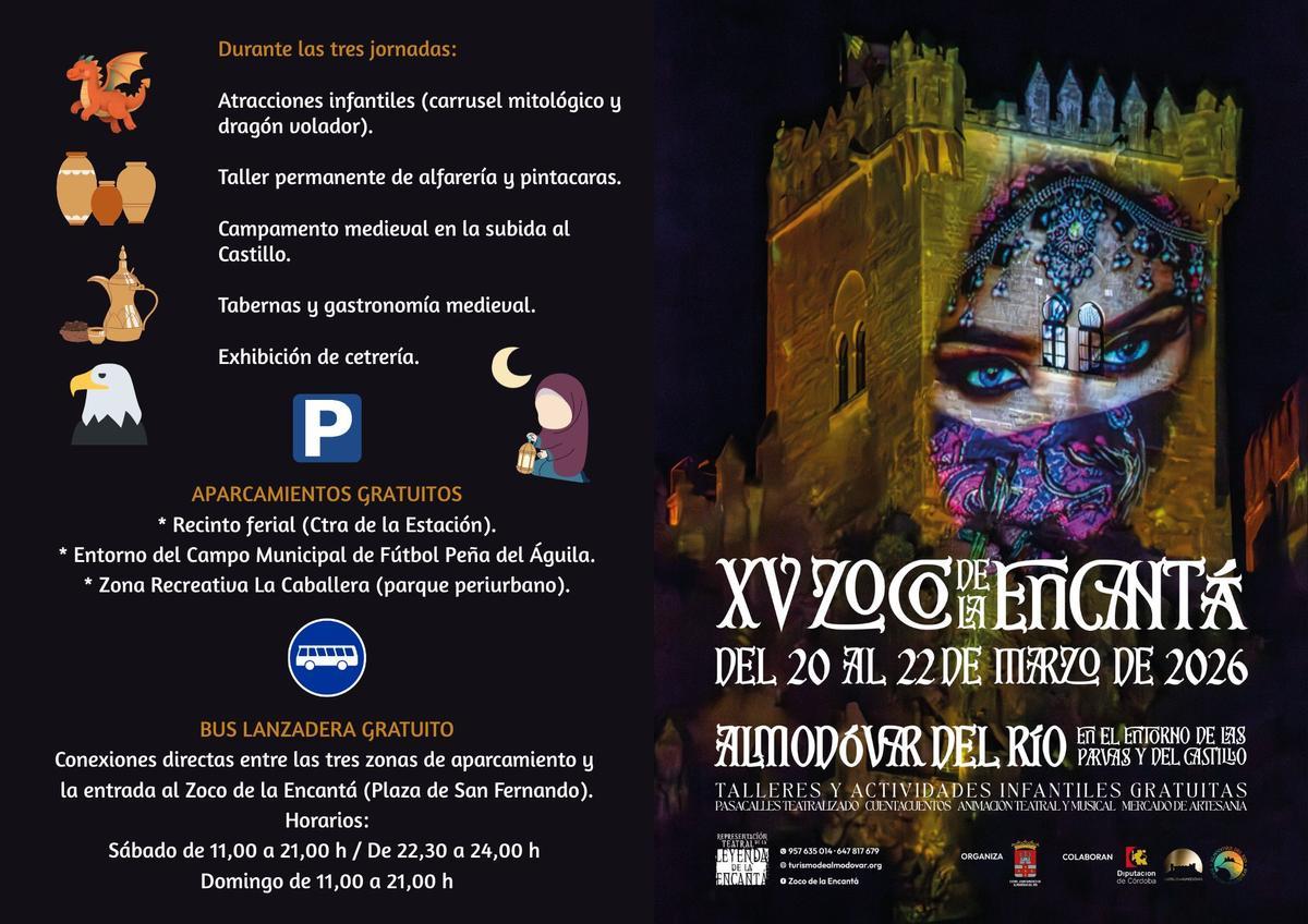 Cartel con las actividades.