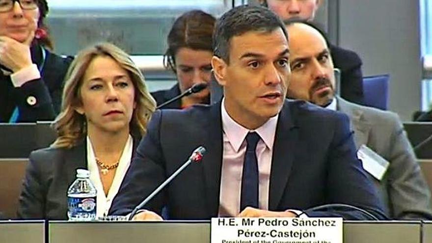 Pedro Sánchez, ahir al Tribunal Europeu de Drets Humans.