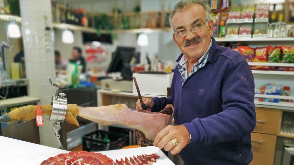 Florencio Barragán Martínez en el Restaurante Mallorca