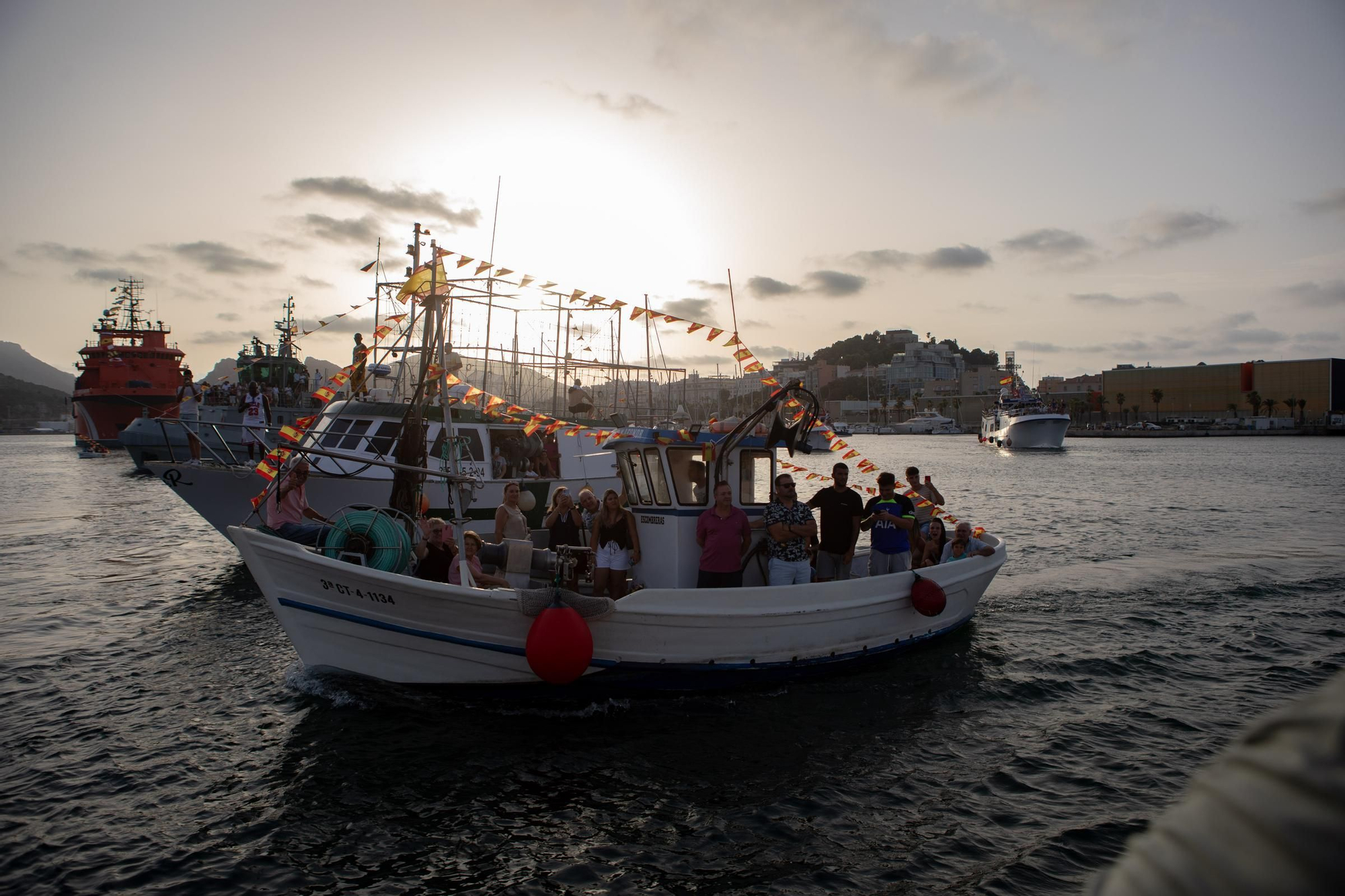 Procesión marítima de la Virgen del Carmen en Cartagena