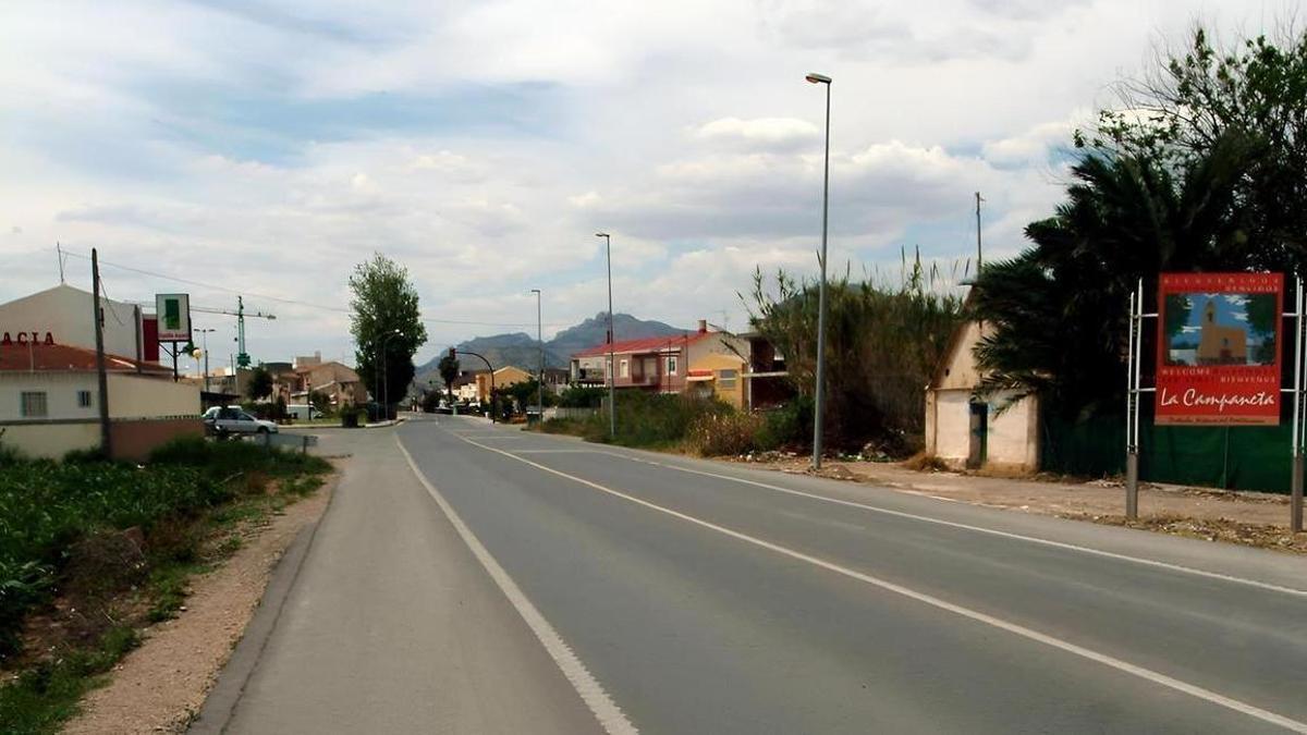 La CV-91 atraviesa la pedanía de La Campaneta y ese es uno de sus principales problemas por la densidad de tráfico