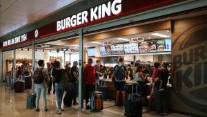 Un establecimiento de Burger King del aeropuerto de El Prat.