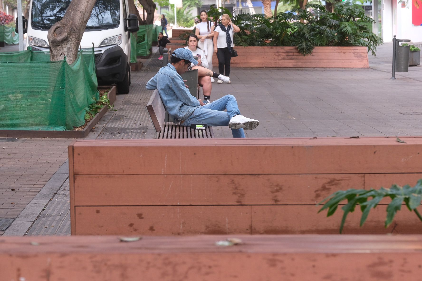 Asientos sucios en la zona de Mesa y López, en Las Palmas de Gran Canaria. 