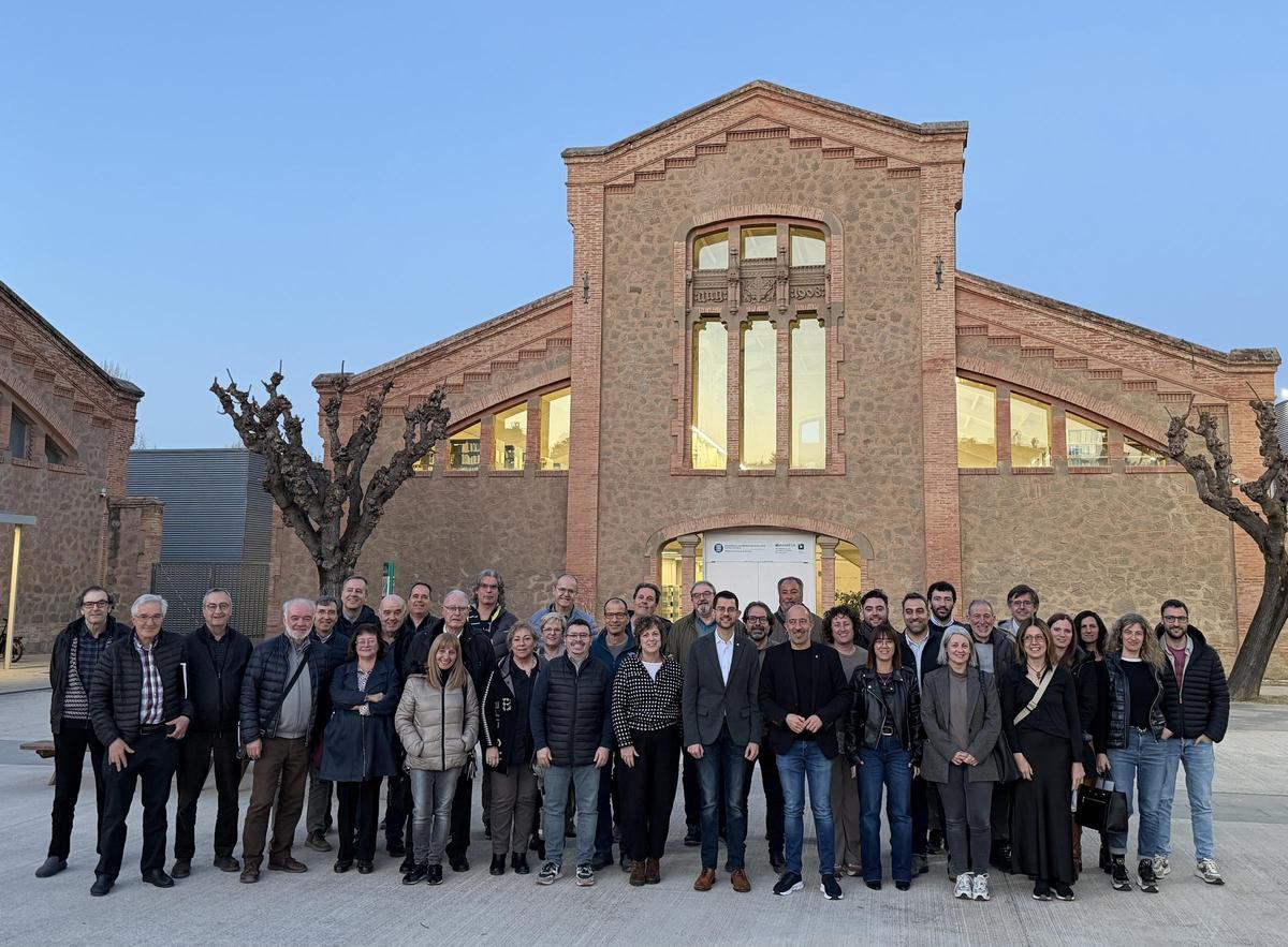 Representació dels signants de la declaració institucional