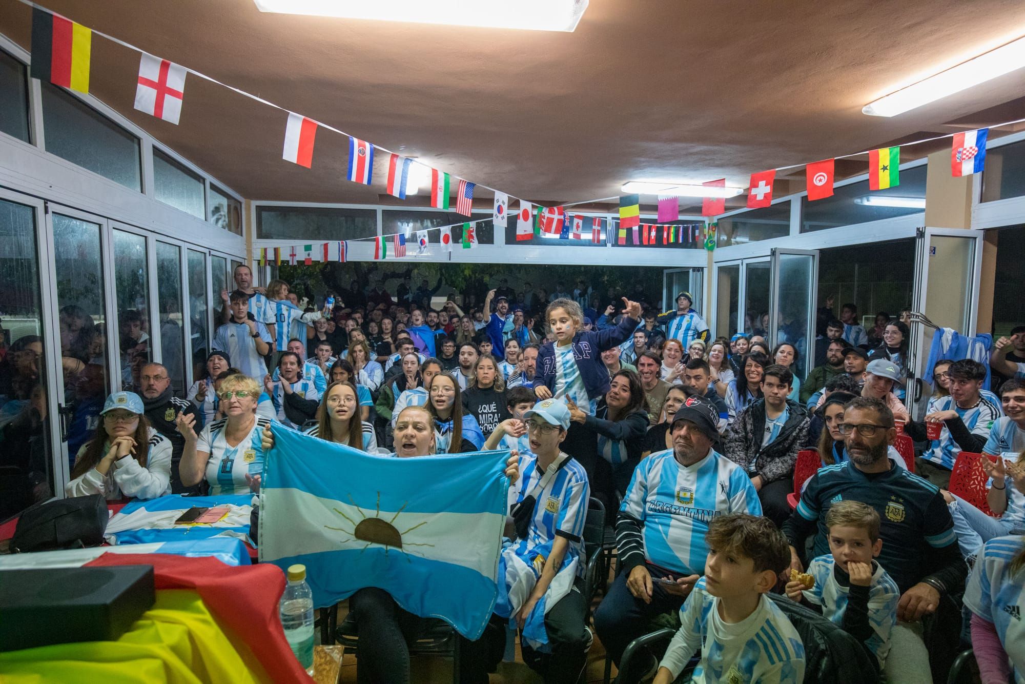 La colonia argentina en Mallorca disfruta con su selección