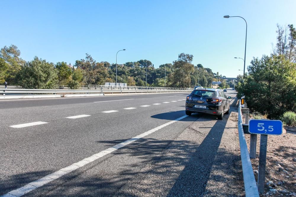 Un joven muere atropellado cuando caminaba por la autopista de Andratx