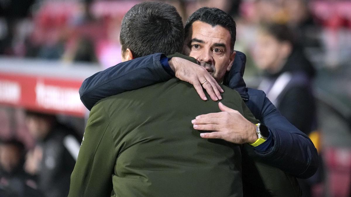 Els tècnics del Girona i l'Osasuna, Míchel i Alessio Lisci