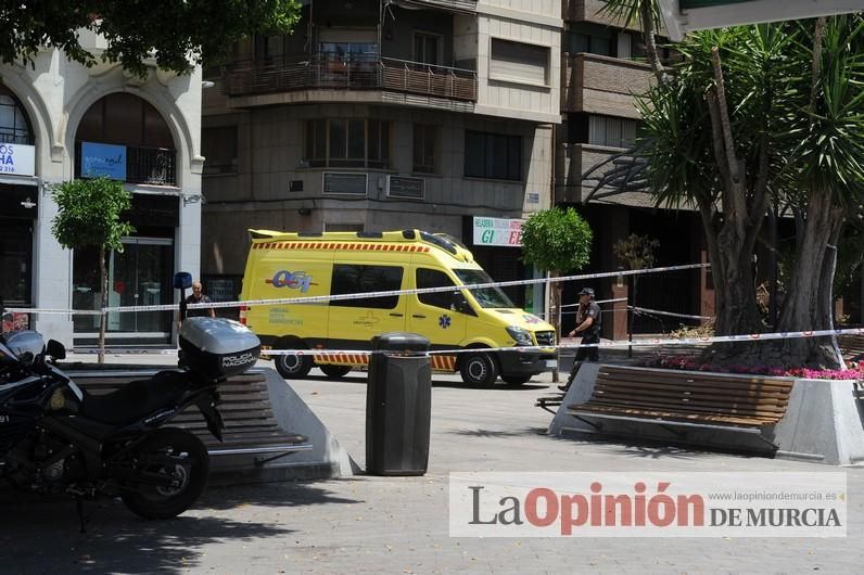 Cae parte del ficus de Santo Domingo en Murcia